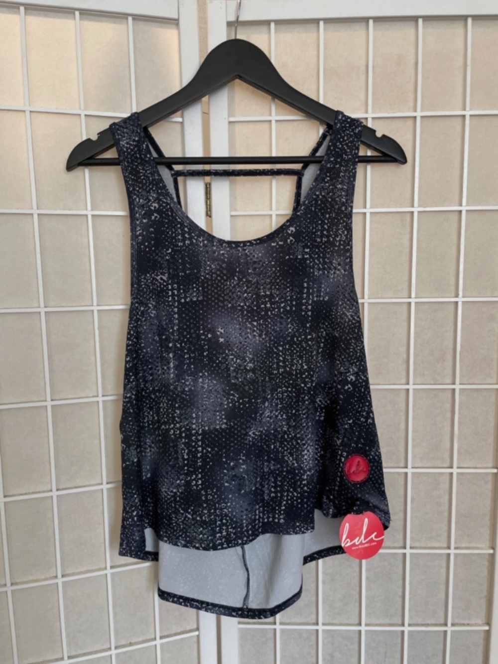 Workout tank top open back Gray One Size